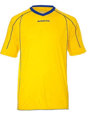 Masita Striker Ss T-Shirt Yellow/Royal Blue