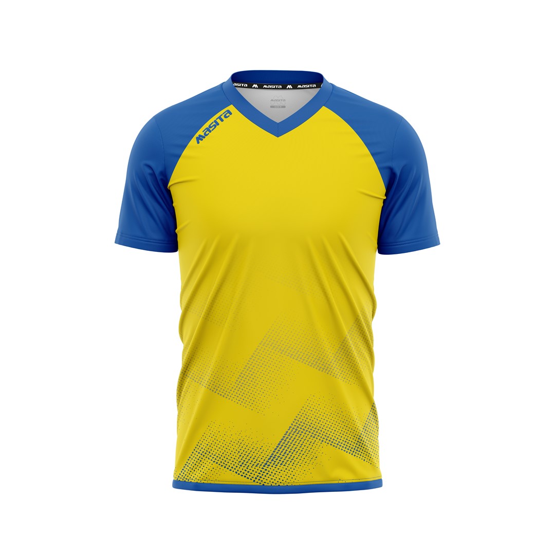 Masita Riva Ss T-Shirt Yellow/Royal Blue