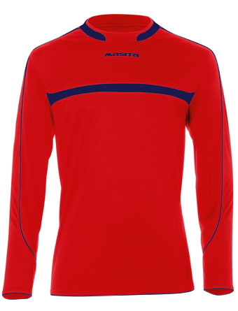 Masita Brasil Ls T-Shirt Red/Navy Blue