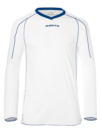Masita Striker Ls T-Shirt White/Royal Blue
