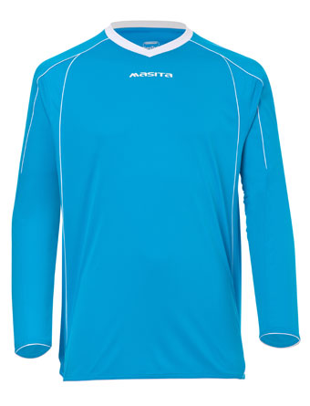 Masita Striker Ls T-Shirt Sky Blue/White