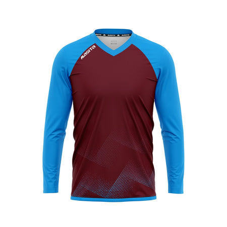 Masita Riva Ls T-Shirt Burgundy/Sky