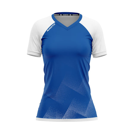 Masita Riva Ss T-Shirt Women Royal Blue/White