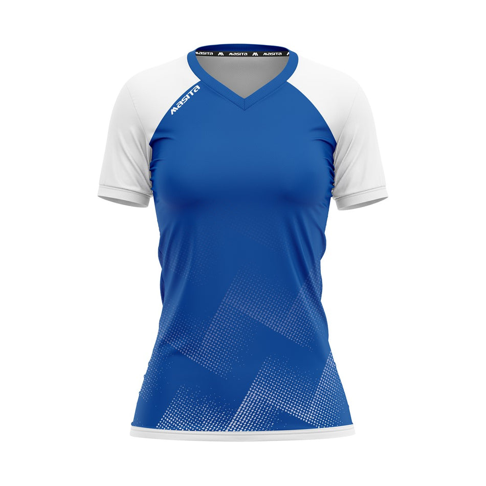 Masita Riva Ss T-Shirt Women Royal Blue/White