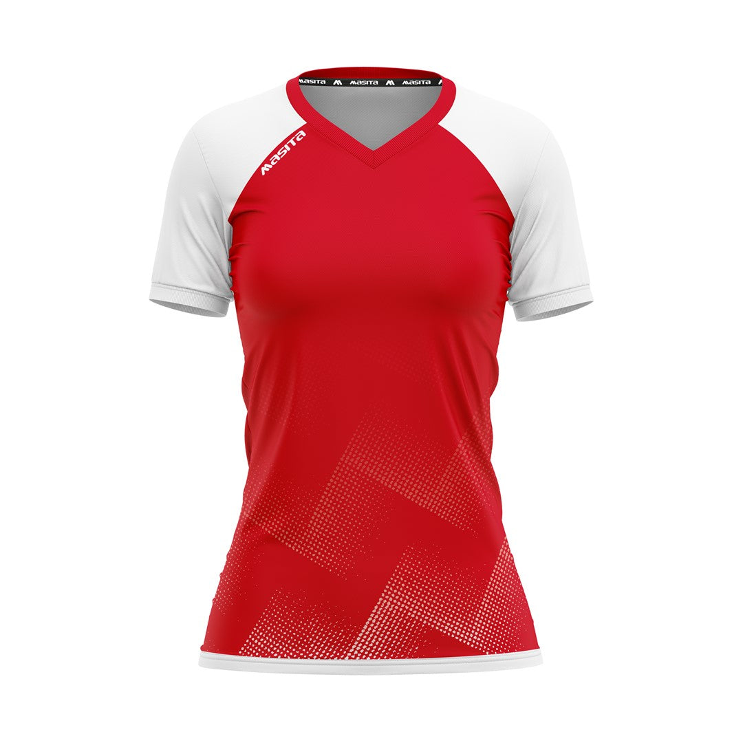 Masita Riva Ss T-Shirt Women Red/White