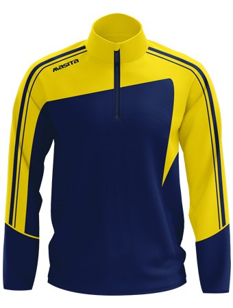 Masita Forza Zipsweater Navy/Yellow