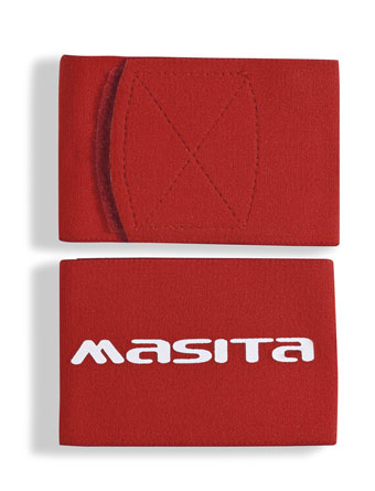 Masita Matchday Shin Holders Red/White