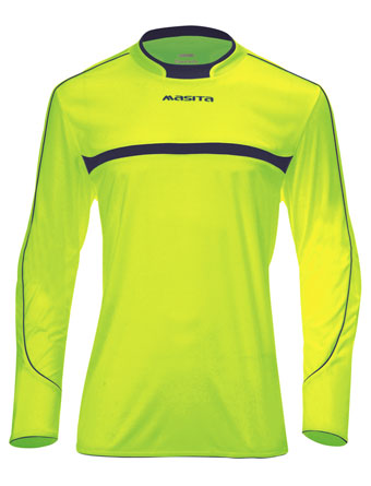 Masita Brasil Ls Goalkeeper T-Shirt Neon Green/Navy