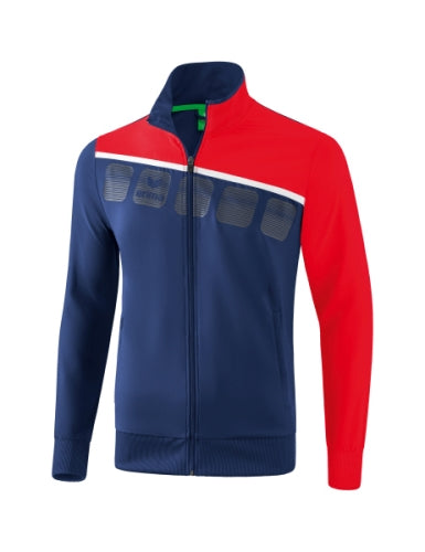 Erima 5-C presentatiejack - new navy/rood/wit