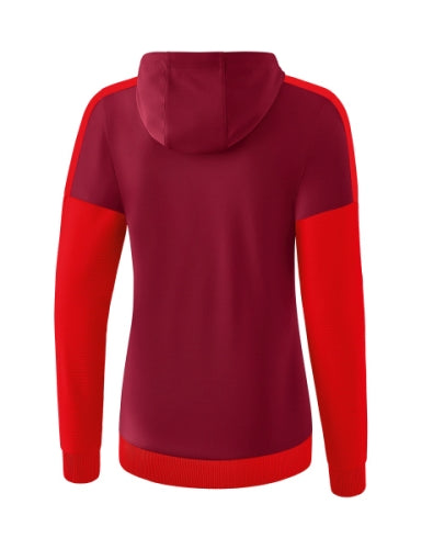 Erima Squad trainingsjack met capuchon Dames - bordeaux/rood