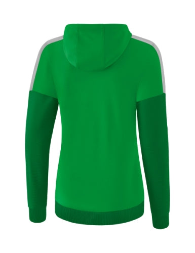 Erima Squad trainingsjack met capuchon Dames - fern green/smaragd/ silver grey