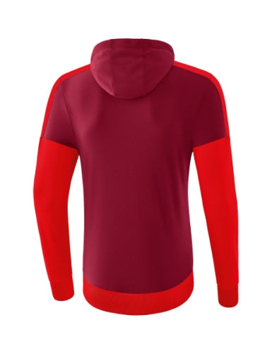 Erima Squad sweatshirt met capuchon - bordeaux/rood
