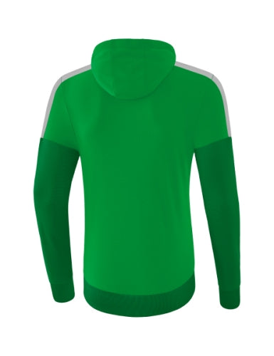 Erima Squad sweatshirt met capuchon - fern green/smaragd/ silver grey