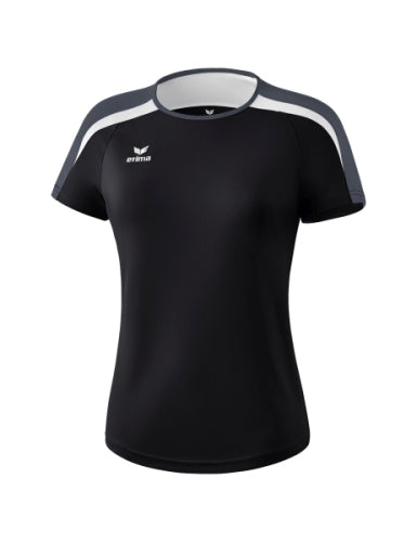 Erima Liga 2.0 T-shirt Dames - zwart/wit/donkergrijs