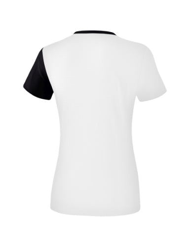 Erima 5-C T-shirt Dames - wit/zwart/donkergrijs