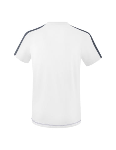 Erima Squad T-shirt - wit/new navy/slate grey