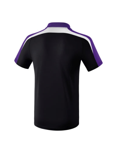 Erima Liga 2.0 polo - zwart/donker violet/wit