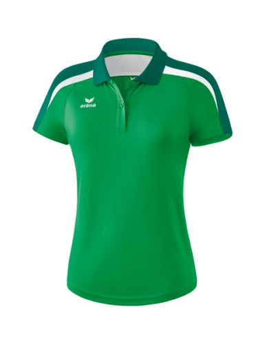 Erima Liga 2.0 polo Dames - smaragd/evergreen/wit