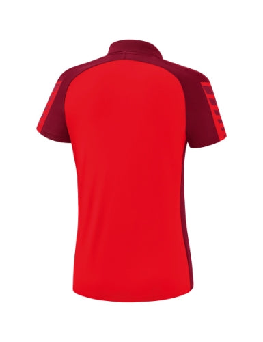 Erima Six Wings polo Dames - rood/bordeaux