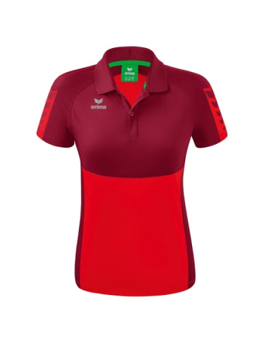 Erima Six Wings polo Dames - rood/bordeaux