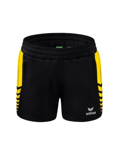 Erima Six Wings worker short Dames - zwart/geel