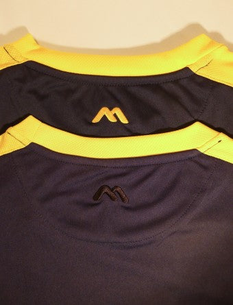 Masita Forza Ss T-Shirt Navy/Yellow 99