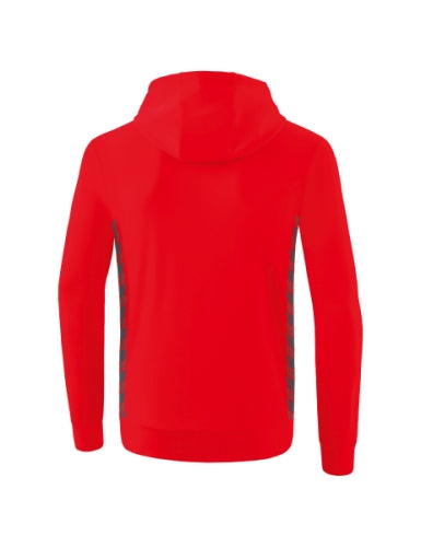 Erima Essential Team sweatshirt met capuchon - rood/slate grey