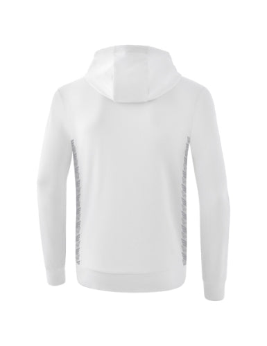 Erima Essential Team sweatshirt met capuchon - wit/monument grey