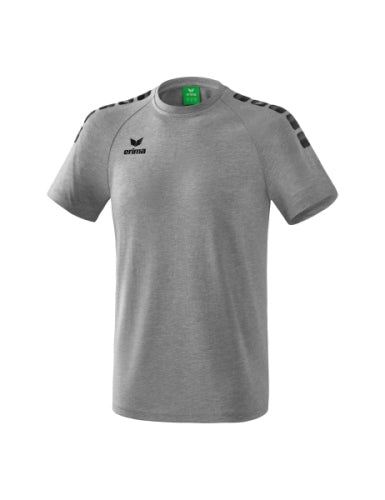 Erima Essential 5-C T-shirt - grey melange/zwart