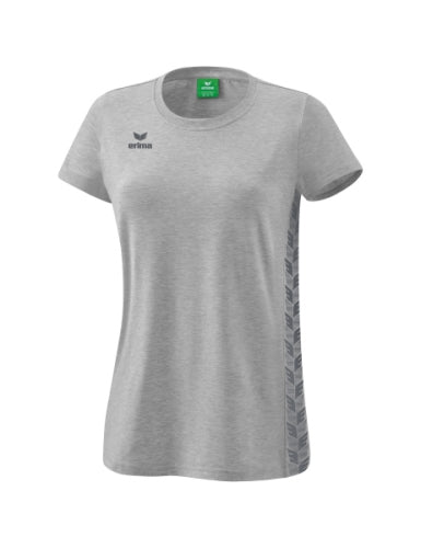 Erima Essential Team T-shirt Dames - licht grey melange/slate grey
