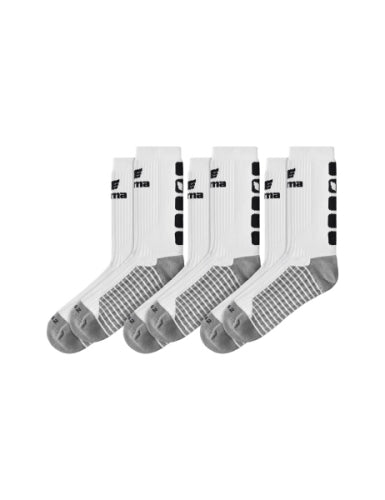 Erima 3 paar CLASSIC 5-C sokken - wit/zwart