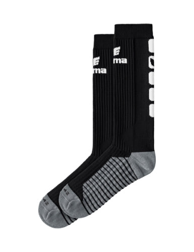 Erima CLASSIC 5-C sokken lang - zwart/wit