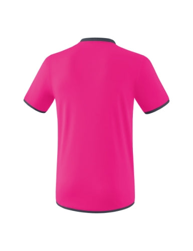 Erima Roma shirt - fluo pink/slate grey