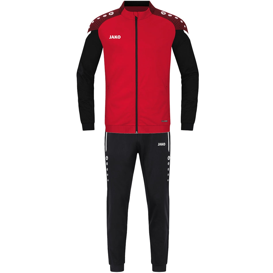 Trainingspak polyester Performance - Rood/zwart